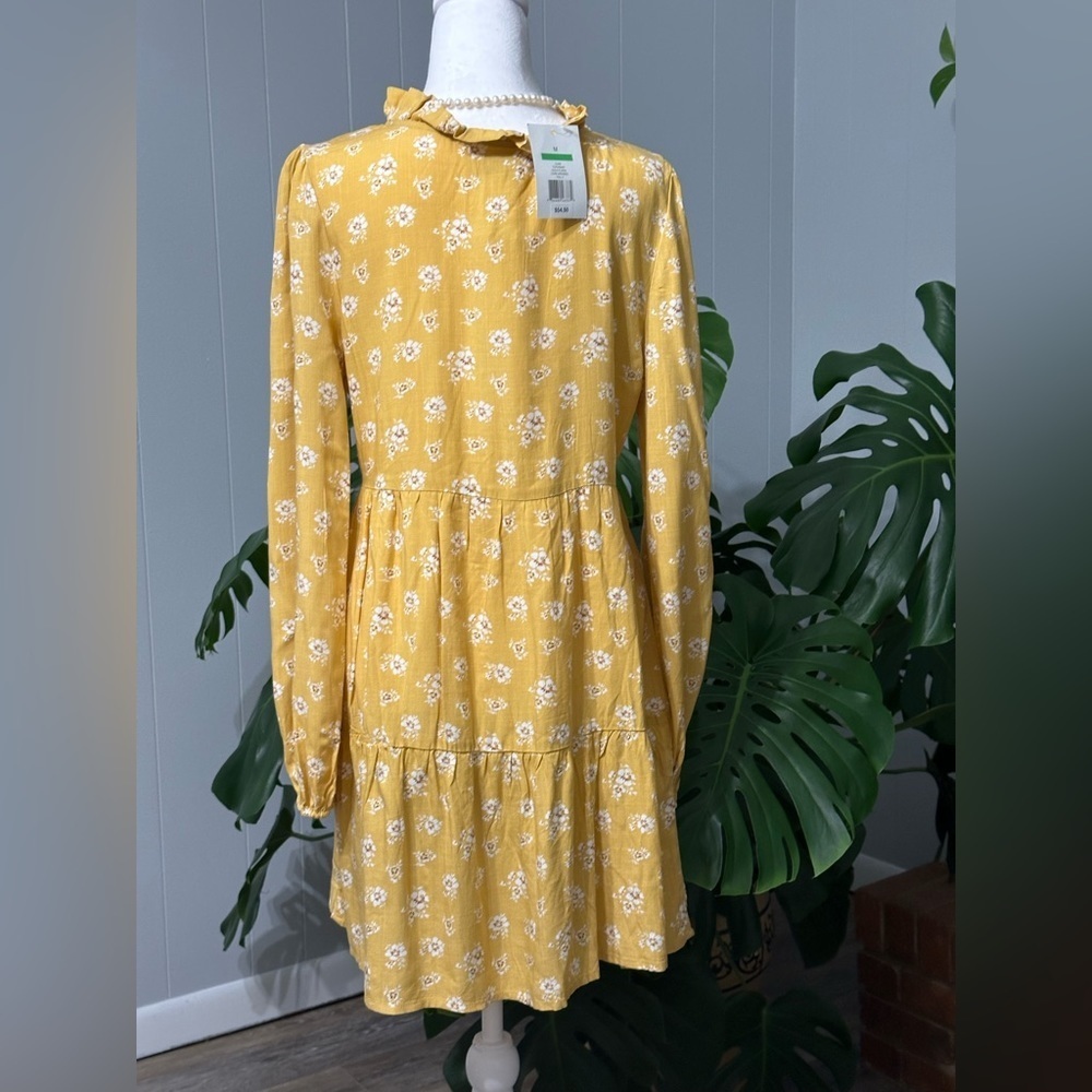 🛍️ True Craft NEW gold floral dress - Picture 2 of 7